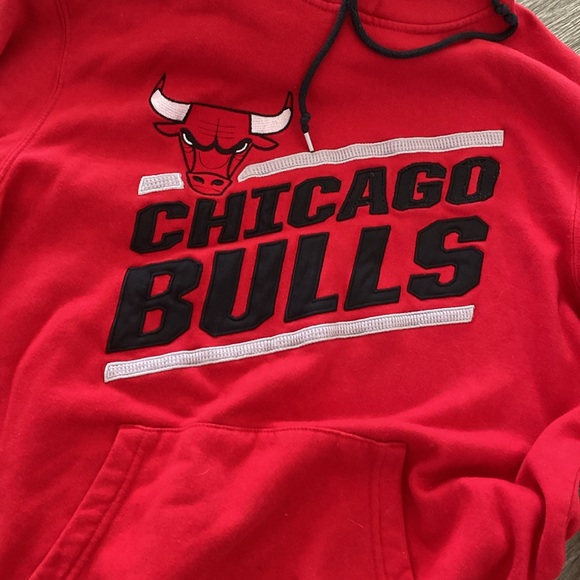 Furst of a Kind Chicago Bulls hoodie sweatshirt red glitter stars red medium - Picture 2 of 6